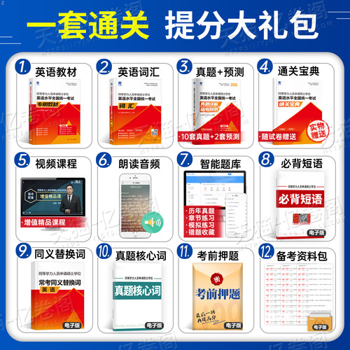 2027年同等学力人员申请硕士学位英语教材历年真题库模拟试卷词汇书申硕学历2026研究生水平统一考试新东方考研大纲试题单词天天练 - 图2
