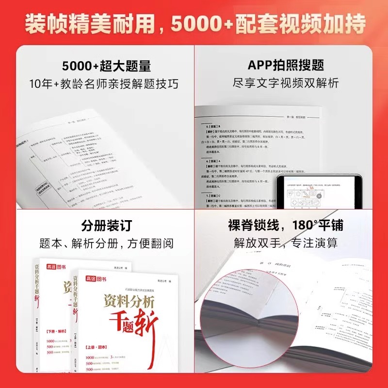 高途公考2025年行测千题斩5000题国考省考公务员考试国家25考公教材真题库资料分析言语理解2024粉笔刷题五千练习题江苏河南广东省 - 图0