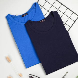 PROMAN/豪门男士圆领短袖T恤夏天薄款打底衫运动休闲上衣2026新款