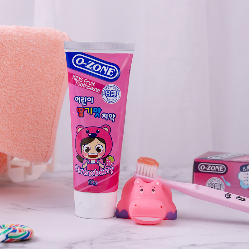 韩国欧志姆儿童牙膏6岁以上防蛀牙2岁3一12岁婴幼儿宝宝牙刷护齿