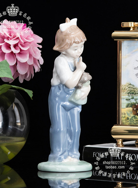 Lladro手绘陶瓷娃娃生日送礼