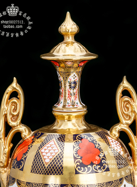 皇冠德比伊万里骨瓷玄关欧式摆件