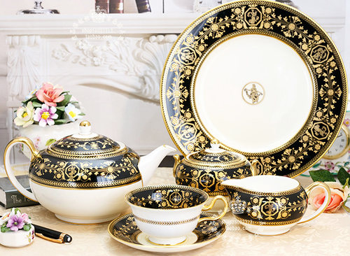 英国制Wedgwood黑幕繁星Astbury Black博物馆珍藏带蓋糖罐茶叶罐 - 图3
