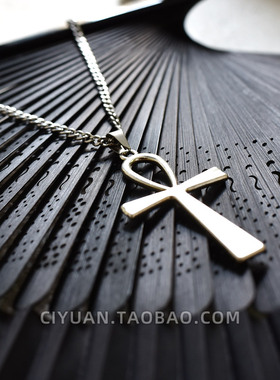 哥特复古十字架项链choker