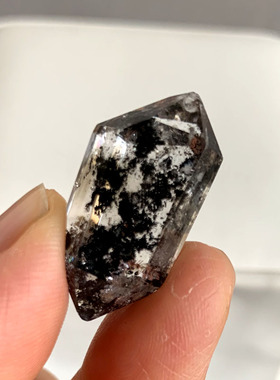 天然黑幽灵吊坠项坠挂件