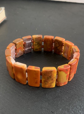 天然战国红玛瑙手排原石