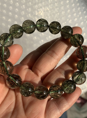 天然绿碧玺发手链水晶