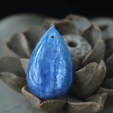 千蕊天然蓝晶石裸石挂件实物项坠 千蕊饰品项坠/吊坠