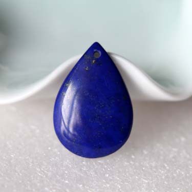 千蕊青金石小水滴裸石原色项坠 千蕊饰品项坠/吊坠