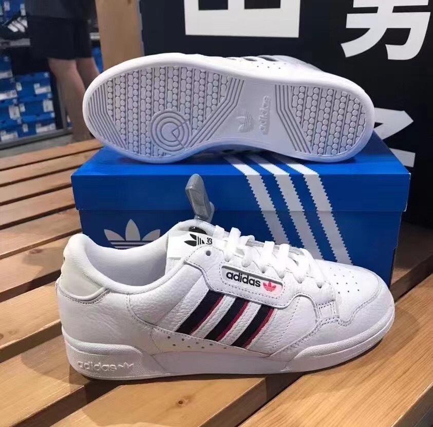 adidas三叶草男女秋季 CONTINENTAL 80 小白鞋运动休闲板鞋FX5090 - 图1