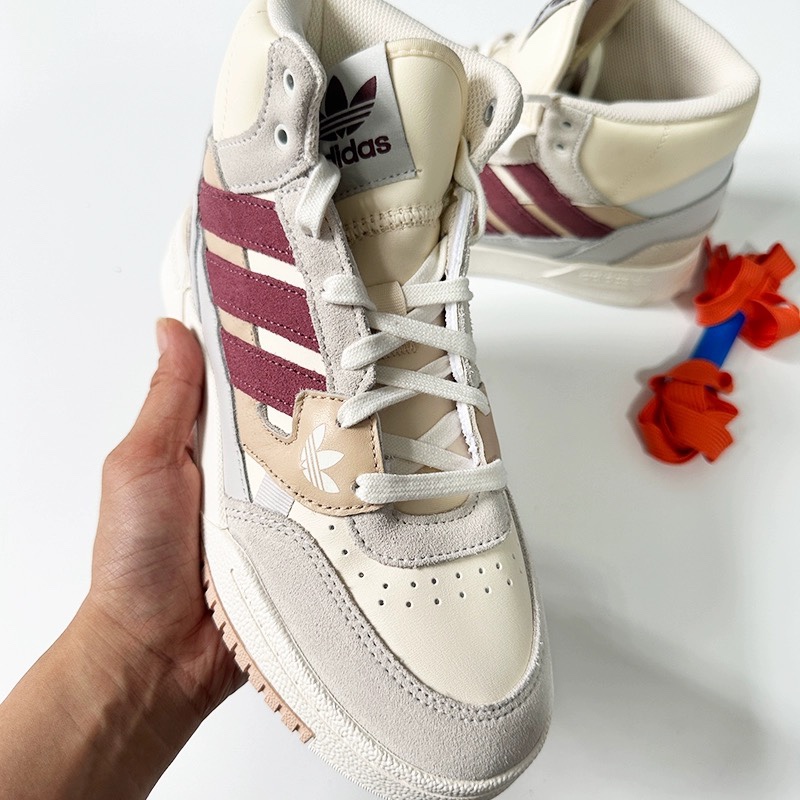 adidas阿迪达斯三叶草DROP STEP SE W女中帮休闲篮球鞋HR1419 - 图1