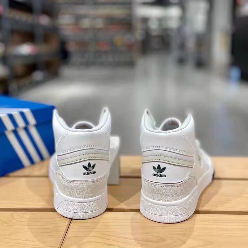 Adidas/阿迪达斯 三叶草男女Drop Step Xl中帮金标休闲板鞋GZ1581 - 图2