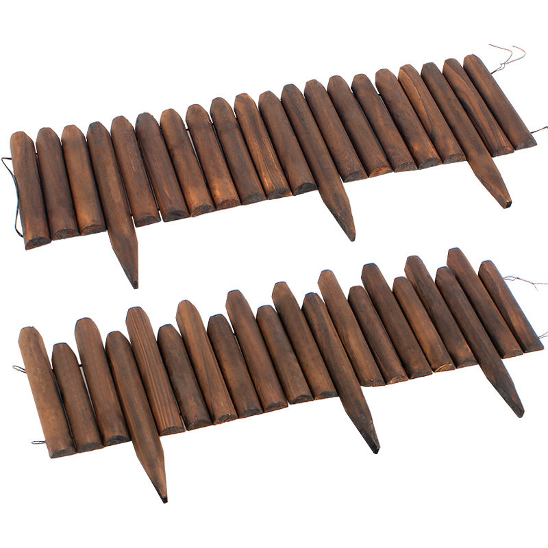 草坪护栏围栏花园院子栅栏防腐木户外小篱笆隔离栏花坛围边挡土板,淘宝优惠券,粉丝福利购,淘宝优惠卷