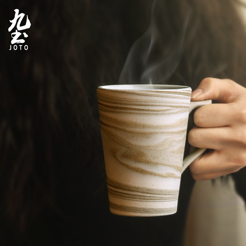九土joto纯手工陶瓷杯马克杯情侣日式咖啡杯茶杯男生粗陶水杯杯子,淘宝优惠券,粉丝福利购,淘宝优惠卷