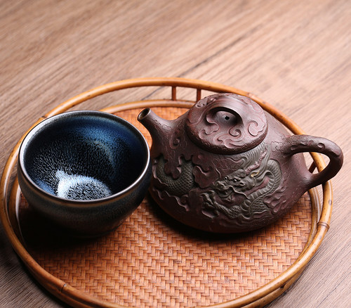 大师吴继旺蓝麒麟建盏主人杯品茗杯茶盏纯全手工高端茶杯茶器茶具 - 图2