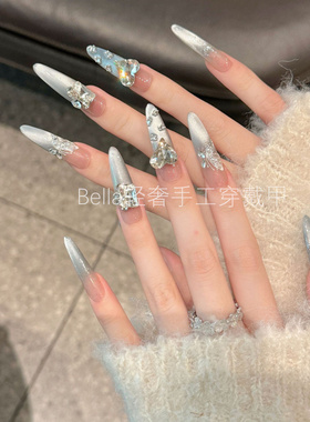 Bella轻奢手工穿戴甲婚纱照美甲