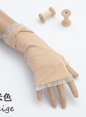 夏季薄女春秋短款半指开车透气