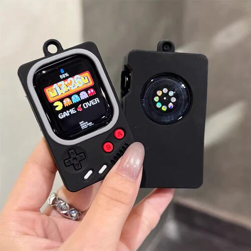 复古游戏机适用applewatchultra3苹果手表保护套s10/9硅胶4567se3 - 图1