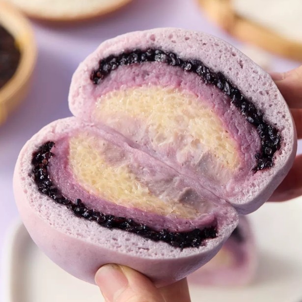 盒马工坊 海盐芋泥米乳有料馒头200g