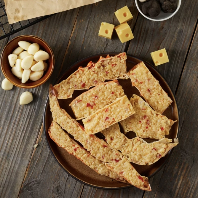 盒马工坊 蒜蓉帝皇蟹黑松露芝士帝皇蟹避风塘炒帝王蟹块500g