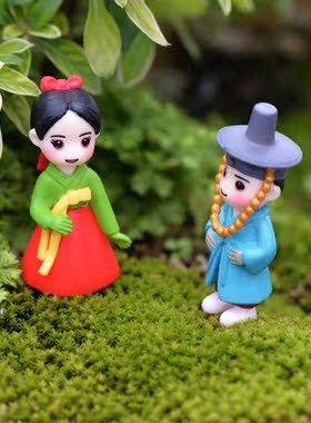 苔藓微景观可爱风韩国树脂工艺品