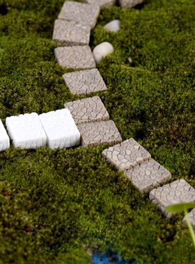 简约现代风灰色台阶树脂工艺品