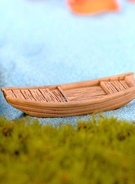 创意工艺品模型微景观树脂乌篷船