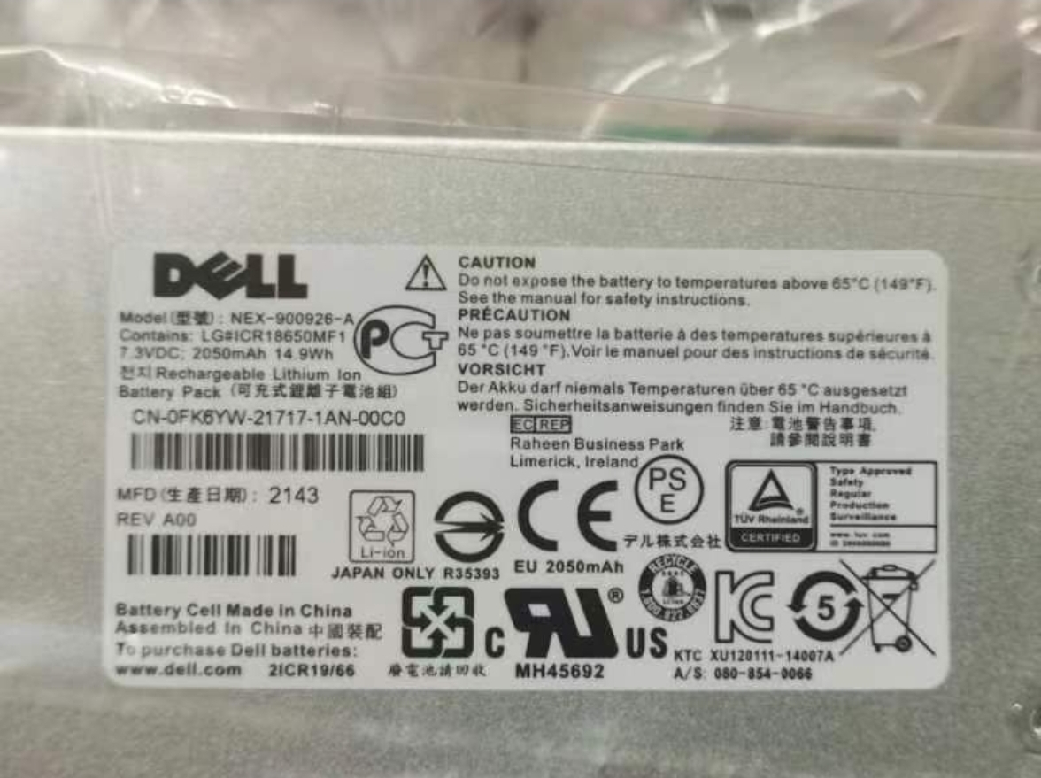 全新DELL PS4210 PS6210 6610控制器电池K4PPV 10DXV KVY4F FK6YW - 图3