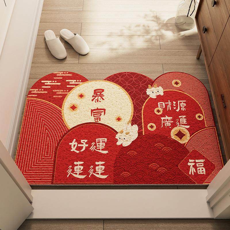 入户门地垫家用进门门垫防滑丝圈耐脏脚垫门口可裁剪红色门外地毯,淘宝优惠券,粉丝福利购,淘宝优惠卷