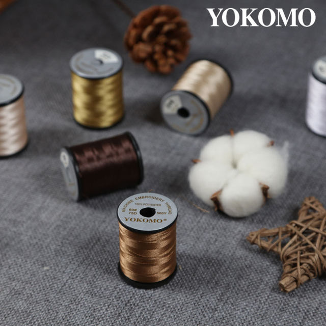 YOKOMO40色75D单选品质绣花线 兄弟、胜家、飞鹿电脑绣花机可用