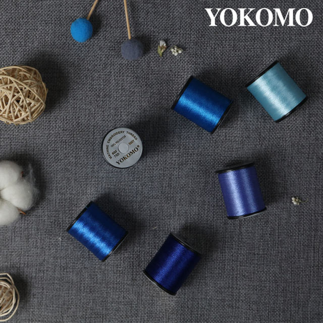 YOKOMO40色75D单选品质绣花线 兄弟、胜家、飞鹿电脑绣花机可用