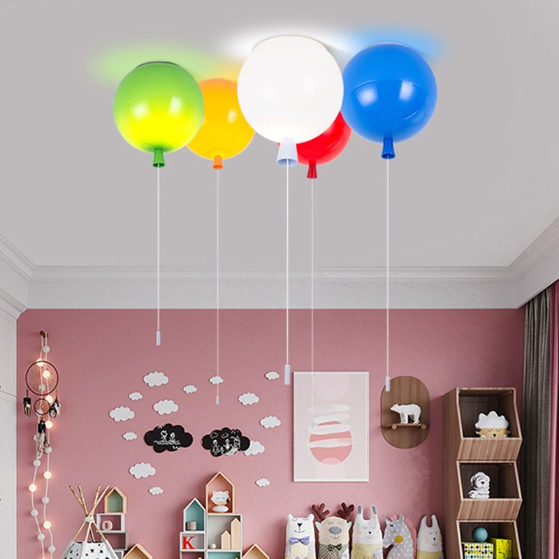 创意个性现代简约吸顶灯卧室休闲区灯具led儿童房装饰彩色气球灯,淘宝优惠券,粉丝福利购,淘宝优惠卷