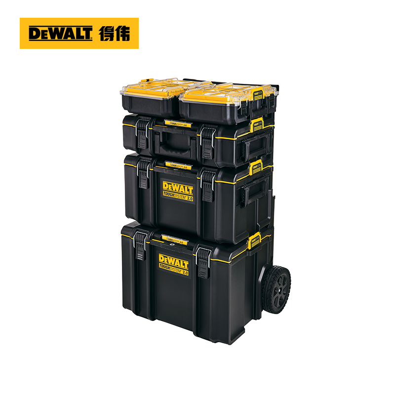 原装得伟工具箱堆叠式手提五金盒DWST17806/17807移动工具车17889 - 图3
