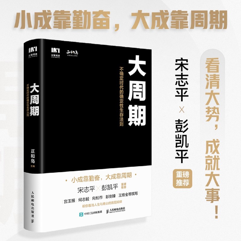 大周期 不确定时代的确定性生存法则 正和岛主编田涛宫玉振著看清人生与商业的底层逻辑企业穿越周期的成功路径个人跃迁的时代机遇