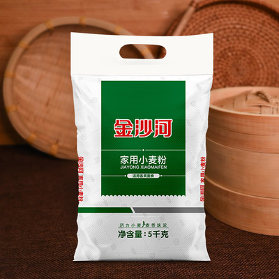 5kg家用小麦粉面粉金沙河