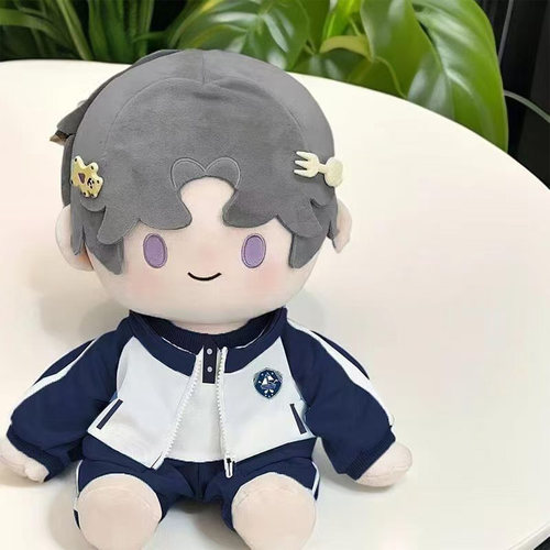 校服娃衣40cm棉花娃娃坐姿玩偶替换装学院风公仔无属性运动服娃衣 - 图1