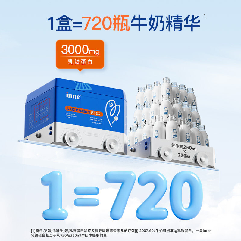 【2盒起购】童年inne乳铁蛋白营养包婴幼儿儿童免疫力抵抗力