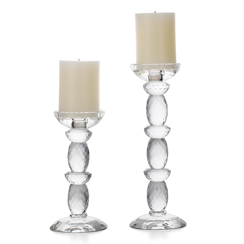 欧式水晶玻璃蜡烛台烛光晚餐婚庆婚礼烛台道具餐桌装饰烛台摆件 - 图3