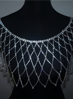 金属水钻多层女舞台饰品