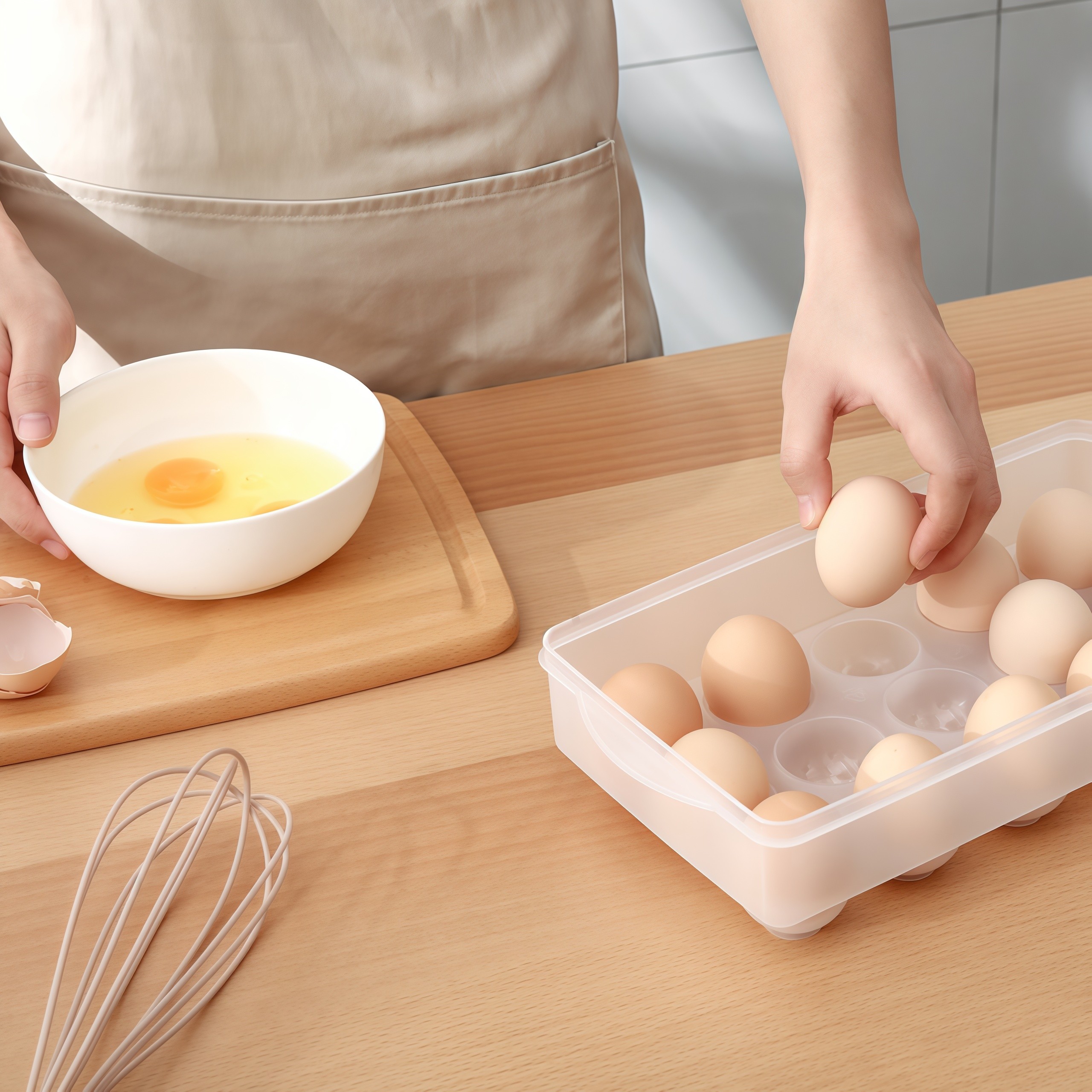 磨砂鸡蛋盒加大加深格子可叠加蛋拖收纳盒鸡蛋托盘保鲜盒冰箱保鲜,淘宝优惠券,粉丝福利购,淘宝优惠卷