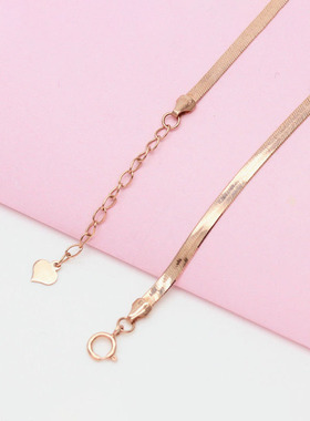 俄罗斯时尚潮流蛇皮手链玫瑰金闪亮时尚女款手饰品精致高级感礼物