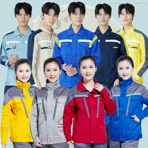 七色领 Осенний антистатический лонгслив для работы, нарукавники, комплект