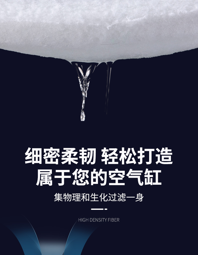 鱼缸过滤棉龟缸手撕羊绒棉过滤棉透水好8D加厚加密魔毯养鱼箱过滤 - 图2