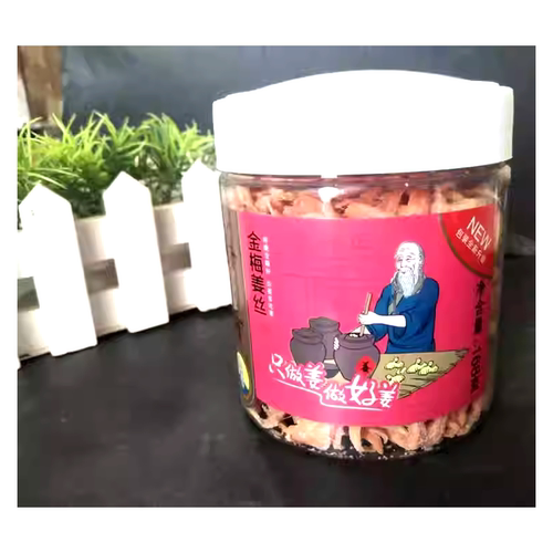 湖南特产正兴记姜王传奇金梅姜丝145克大瓶罐装红姜蜜饯零食小吃 - 图1