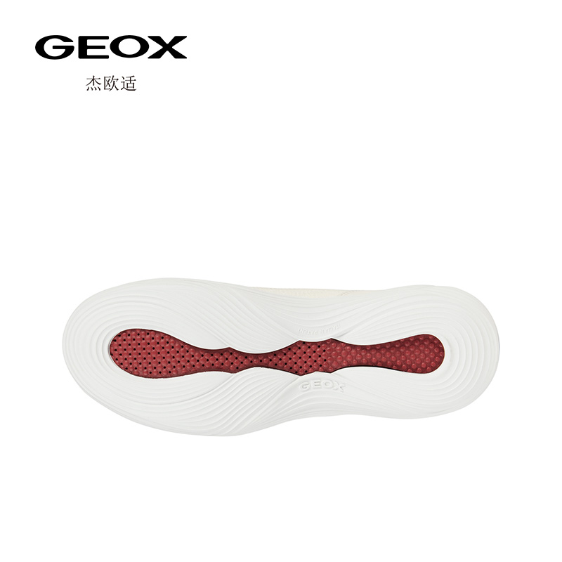 GEOX杰欧适女鞋运动小白鞋舒适时尚休闲鞋FLUCTIS D35TDA - 图2