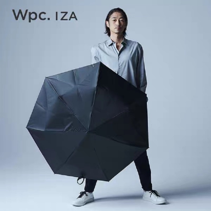 日本进口WPC全自动伞防晒晴雨两用遮阳黑胶高级IZA男士商务auto-图0