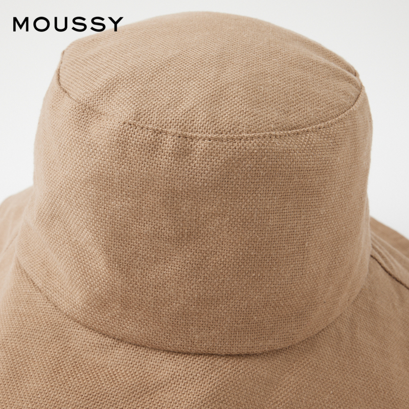 MOUSSY 夏季新品纯色飘带大帽檐遮阳休闲渔夫帽010GSW50-0620 - 图3