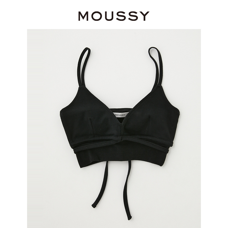 MOUSSY 夏季新品辣妹风豹纹图案绑带设计吊带背心女010GSW80-0670