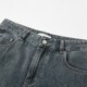 MOUSSY 2026 new summer denim retro style wide leg high waist straight jeans 028JSA11-1040