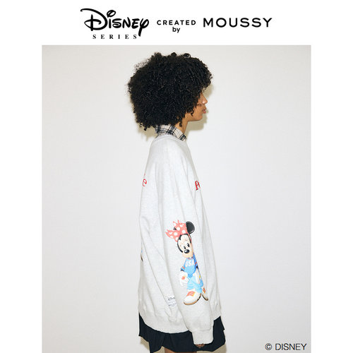 MOUSSY 冬季新品迪士尼联名米奇米妮印花卫衣女010HAY90-0661 - 图2